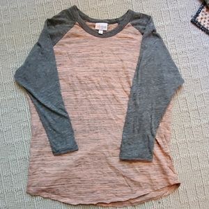 Lularoe randy peach and gray